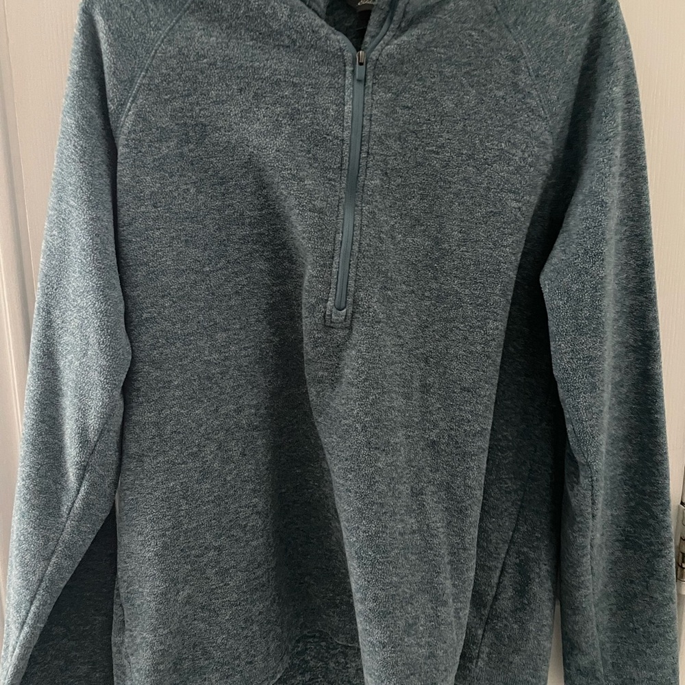 Women’s blue pullover zip up Eddie Bauer top size tall large